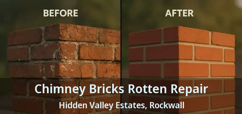 Chimney Bricks Rotten Repair Hidden Valley Estates, Rockwall - TX