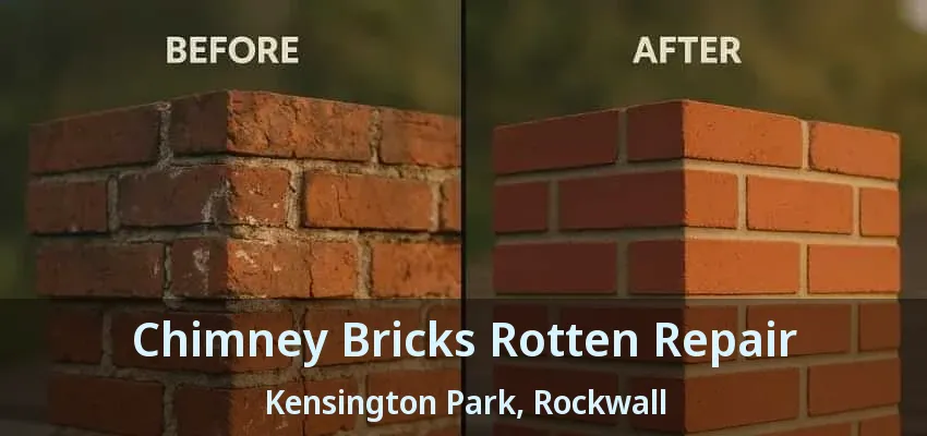 Chimney Bricks Rotten Repair Kensington Park, Rockwall - TX