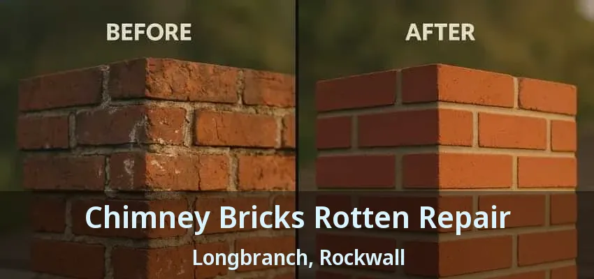 Chimney Bricks Rotten Repair Longbranch, Rockwall - TX