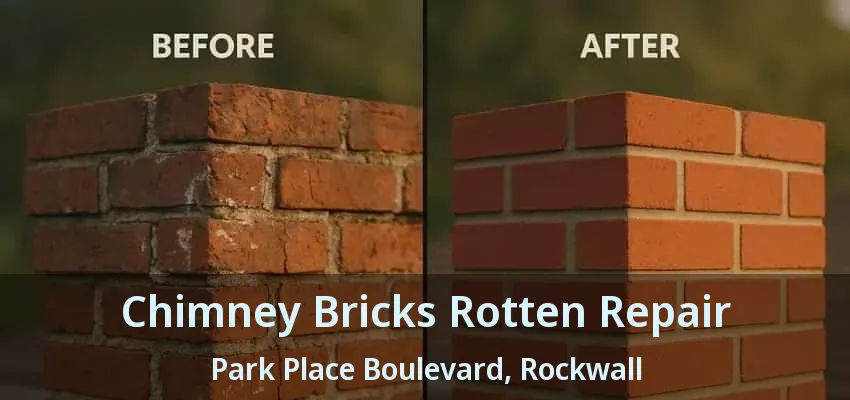 Chimney Bricks Rotten Repair Park Place Boulevard, Rockwall - TX