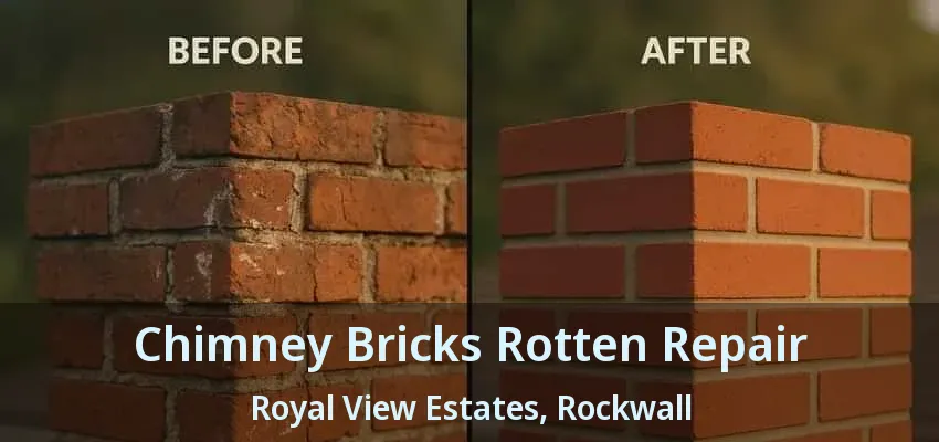 Chimney Bricks Rotten Repair Royal View Estates, Rockwall - TX