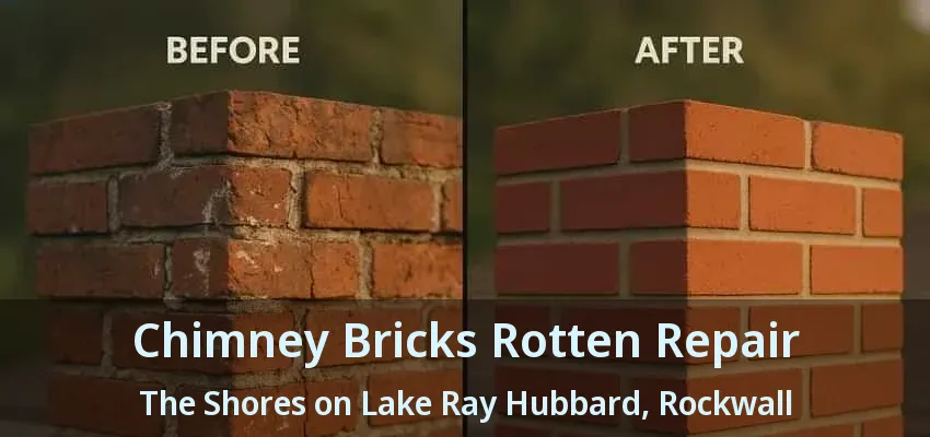 Chimney Bricks Rotten Repair The Shores on Lake Ray Hubbard, Rockwall - TX