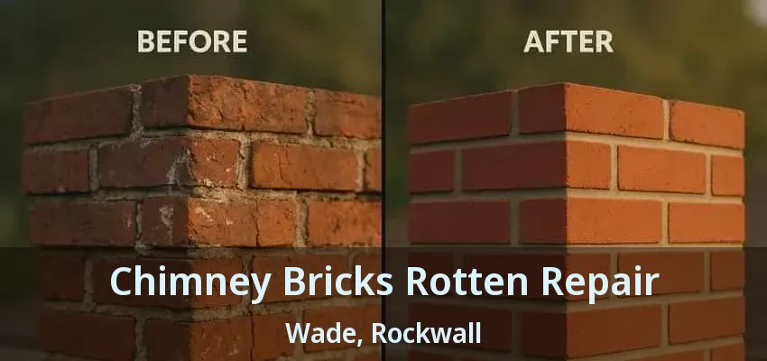 Chimney Bricks Rotten Repair Wade, Rockwall - TX