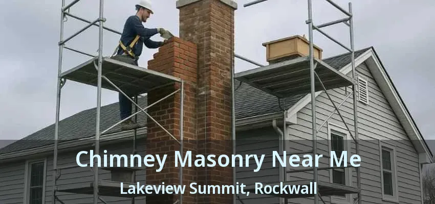 Chimney Masonry Near Me Lakeview Summit, Rockwall - TX