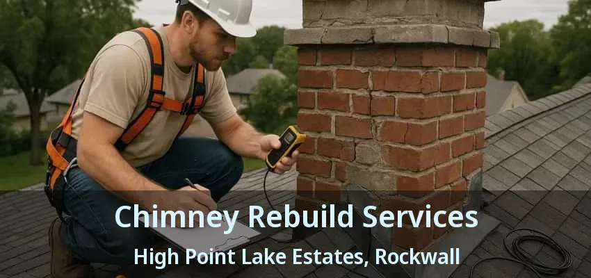 Chimney Rebuild Services High Point Lake Estates, Rockwall - TX