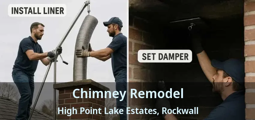 Chimney Remodel High Point Lake Estates, Rockwall - TX