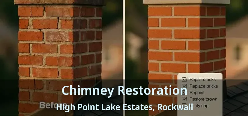 Chimney Restoration High Point Lake Estates, Rockwall - TX