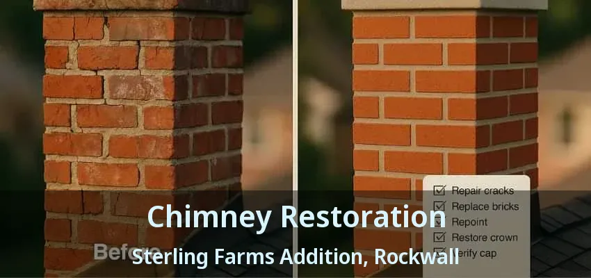 Chimney Restoration Sterling Farms Addition, Rockwall - TX