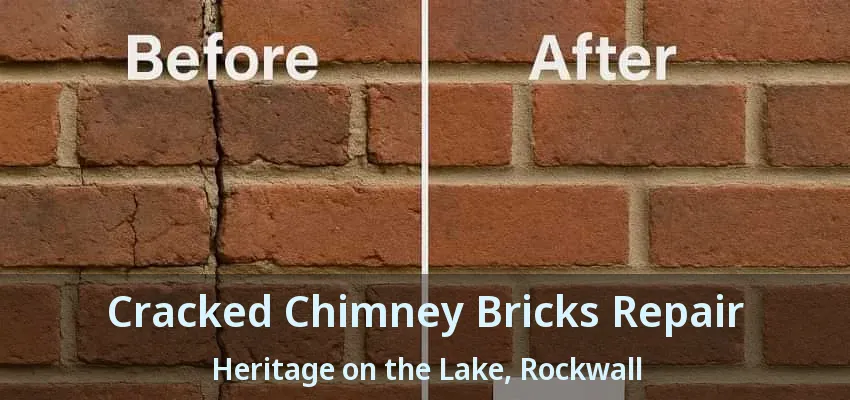 Cracked Chimney Bricks Repair Heritage on the Lake, Rockwall - TX