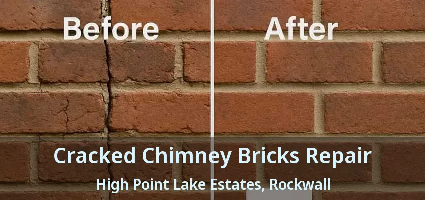 Cracked Chimney Bricks Repair High Point Lake Estates, Rockwall - TX