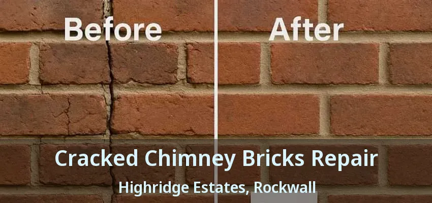 Cracked Chimney Bricks Repair Highridge Estates, Rockwall - TX