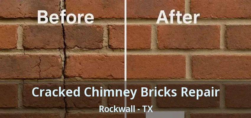 Cracked Chimney Bricks Repair Rockwall - TX