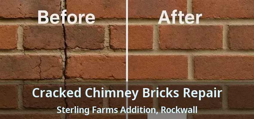 Cracked Chimney Bricks Repair Sterling Farms Addition, Rockwall - TX