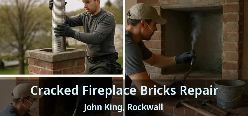 Cracked Fireplace Bricks Repair John King, Rockwall - TX