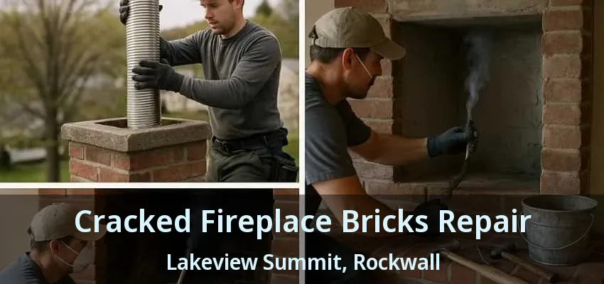 Cracked Fireplace Bricks Repair Lakeview Summit, Rockwall - TX