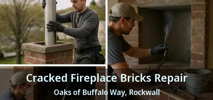 Cracked Fireplace Bricks Repair Oaks of Buffalo Way, Rockwall - TX