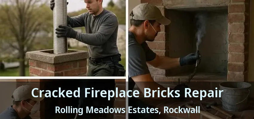 Cracked Fireplace Bricks Repair Rolling Meadows Estates, Rockwall - TX