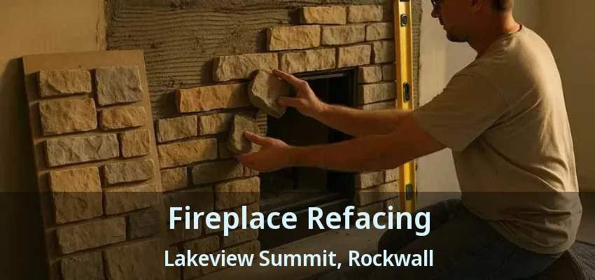 Fireplace Refacing Lakeview Summit, Rockwall - TX
