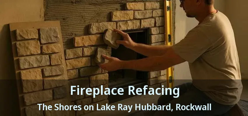 Fireplace Refacing The Shores on Lake Ray Hubbard, Rockwall - TX