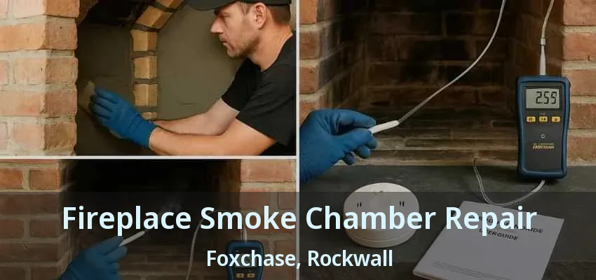 Fireplace Smoke Chamber Repair Foxchase, Rockwall - TX