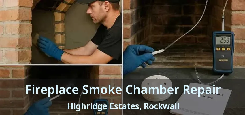 Fireplace Smoke Chamber Repair Highridge Estates, Rockwall - TX