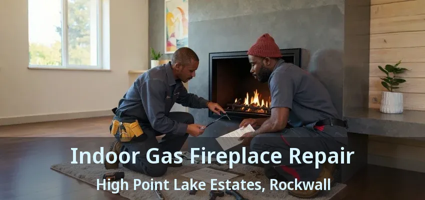 Indoor Gas Fireplace Repair High Point Lake Estates, Rockwall - TX