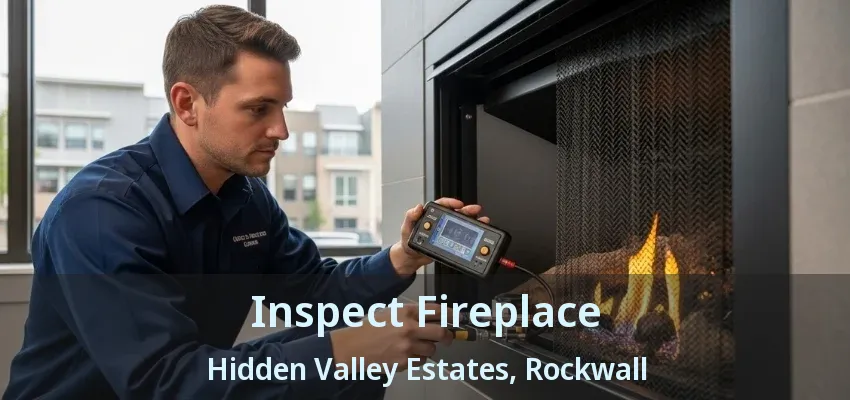 Inspect Fireplace Hidden Valley Estates, Rockwall - TX