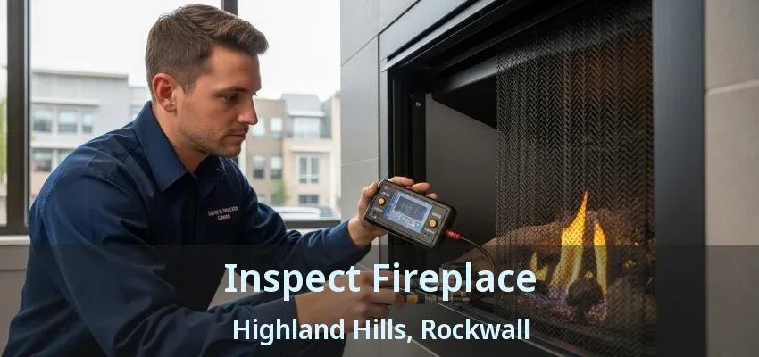 Inspect Fireplace Highland Hills, Rockwall - TX