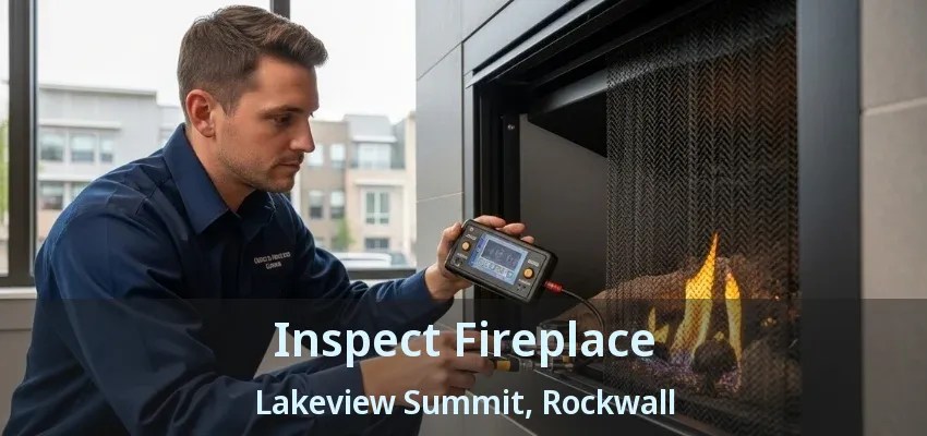 Inspect Fireplace Lakeview Summit, Rockwall - TX
