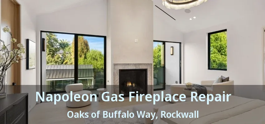 Napoleon Gas Fireplace Repair Oaks of Buffalo Way, Rockwall - TX