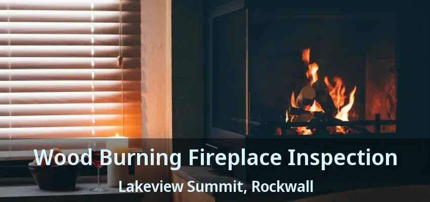 Wood Burning Fireplace Inspection Lakeview Summit, Rockwall - TX